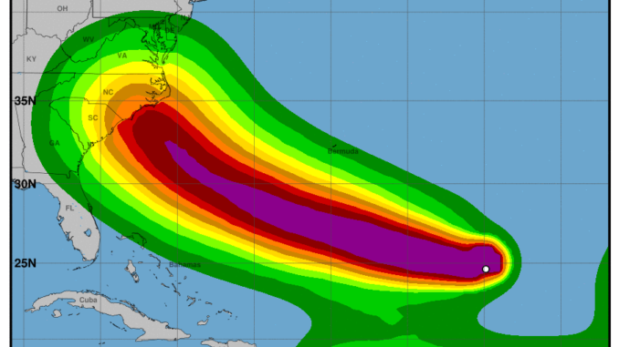Hurricane Florence Projected Path